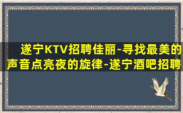 遂宁KTV招聘佳丽-寻找最美的声音点亮夜的旋律-遂宁酒吧招聘夜店招聘急招公主模特